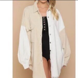 POL patchwork jacket